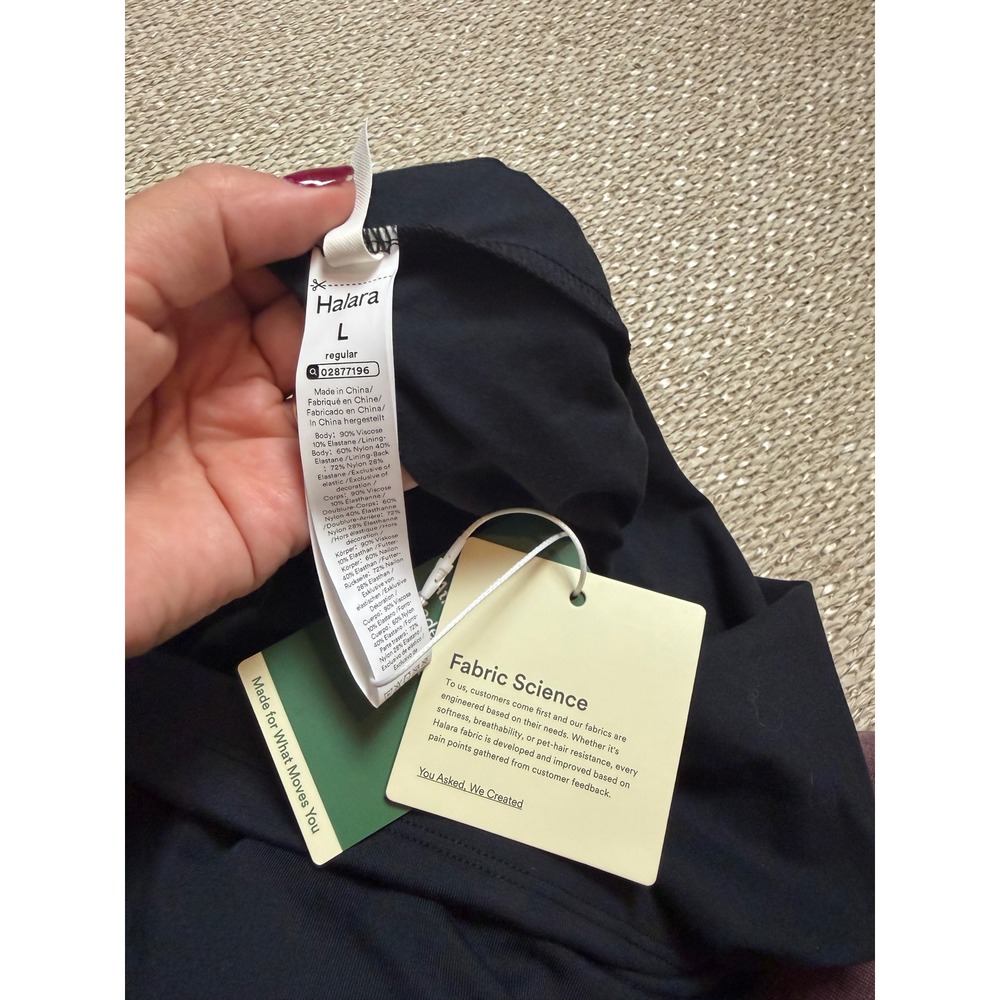 Halara Magic Skirt Black High Waisted Maxi with Built-in Shapewear Shorts Large - Picture 6 of 6